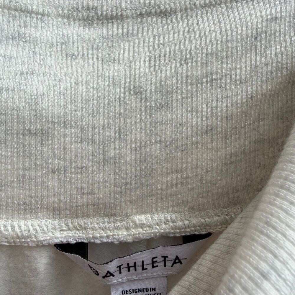 Athleta $80 Coaster Luxe High Rise Jogger Pants heather gray Women's L petite NE - Picture 11 of 11